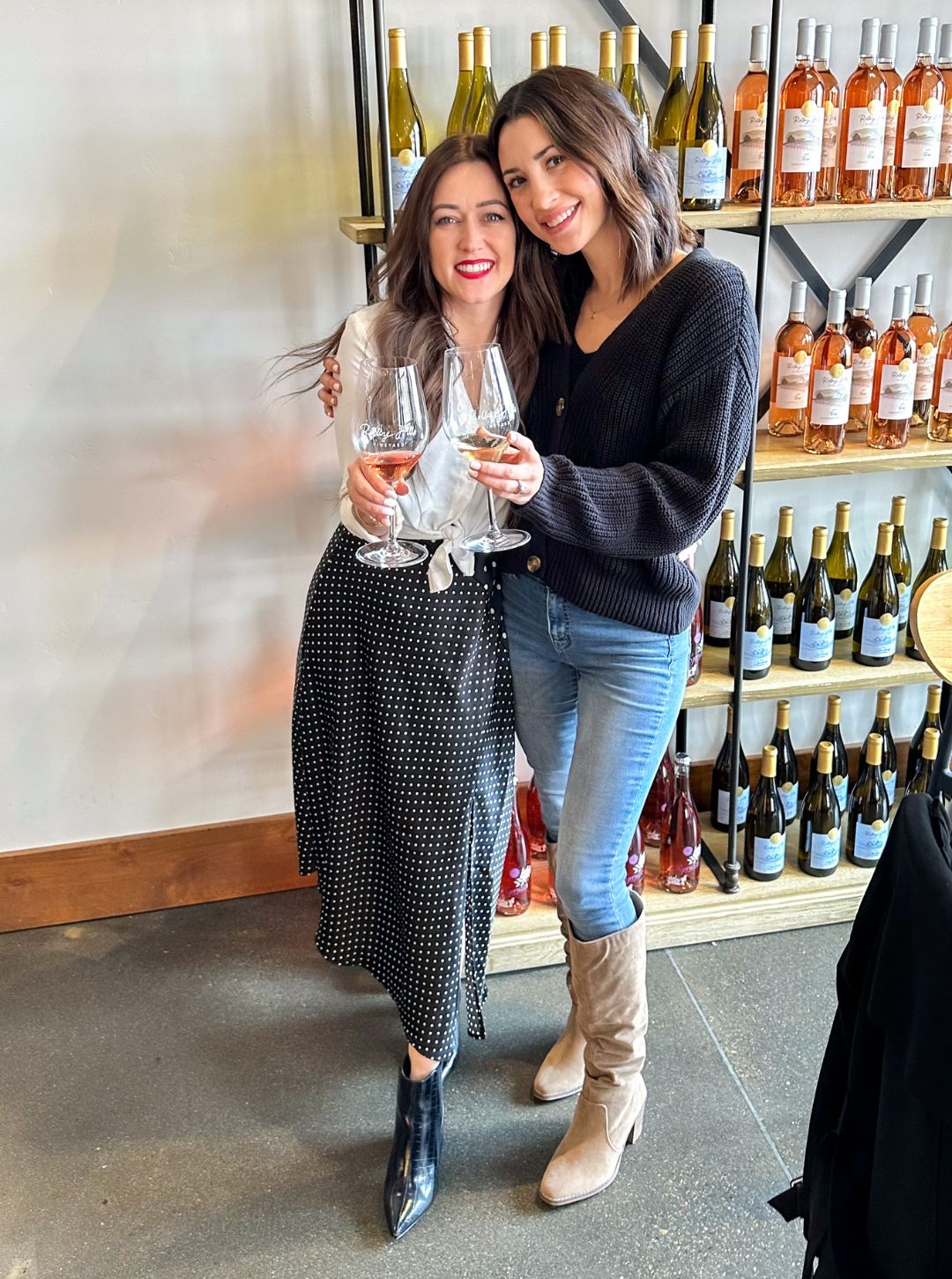 Caitlin Henning Montoya and Elaina Brubaker at the Idaho Wines - 2024 Winter Wine Weekends