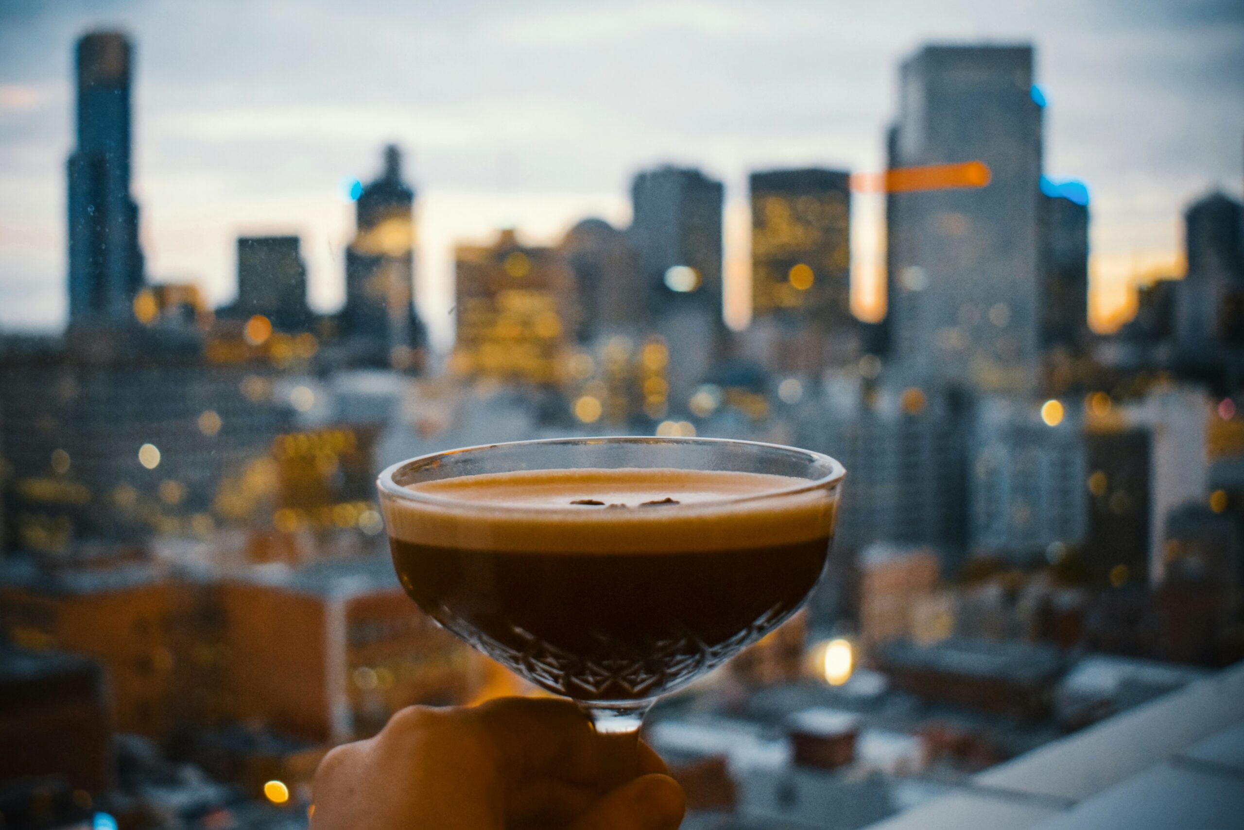 Drinks on a Rooftop